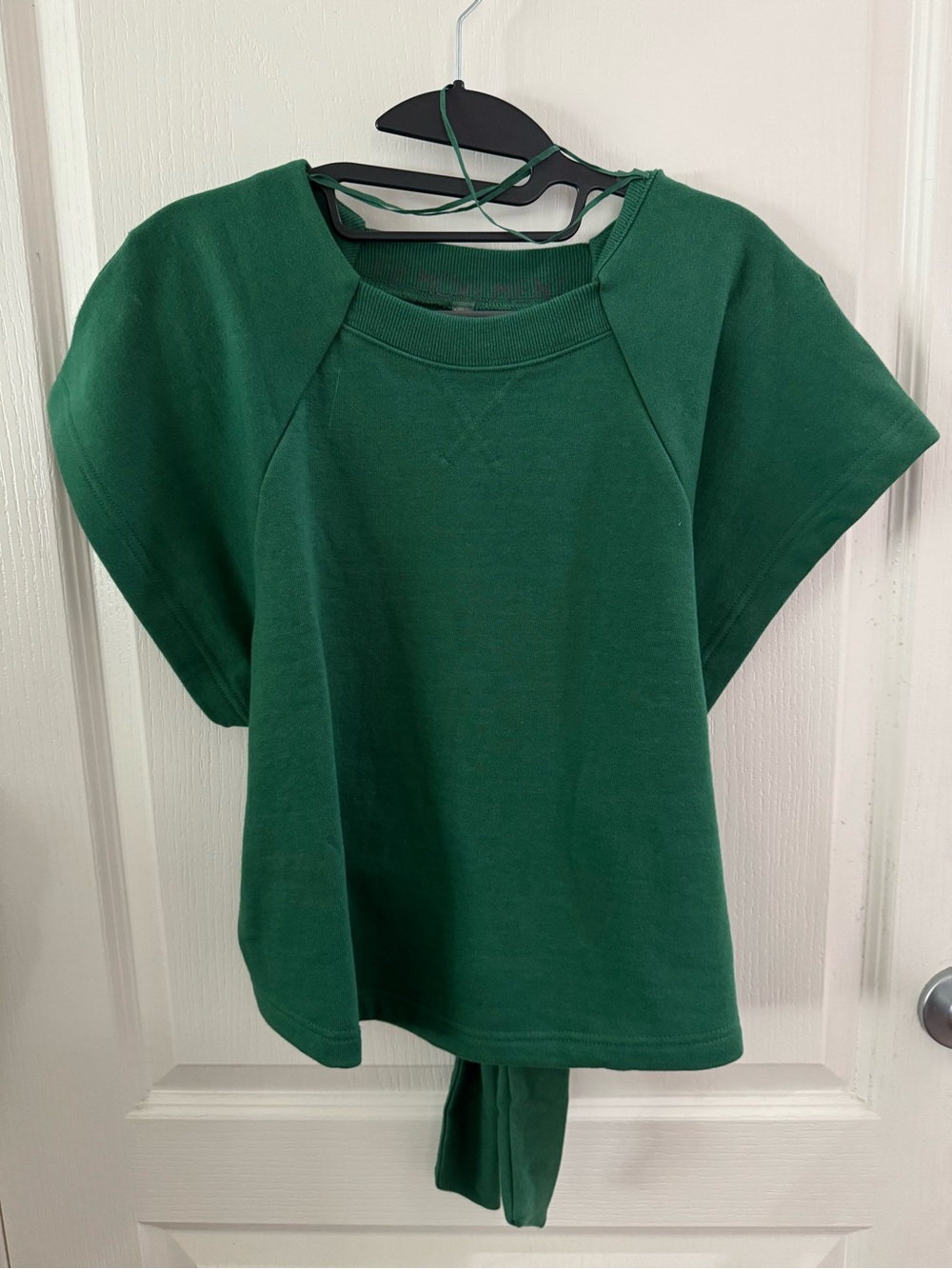 FP Movement by Free People Forest Green Short Sleeve Boxy Sweatshirt